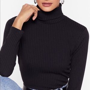 Ribbed Turtle Neck